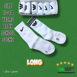 10-14 year's  School  Long  Everyday Plus premium  Socks (6 Pairs)